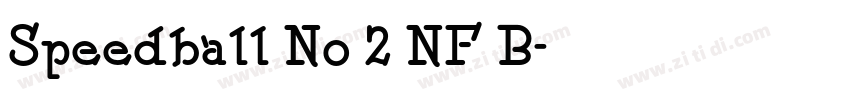 Speedball No 2 NF B字体转换